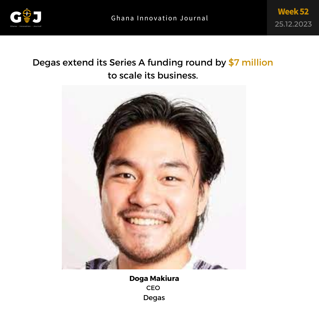 Degas extend its Series A by $7 million to scale its business. 