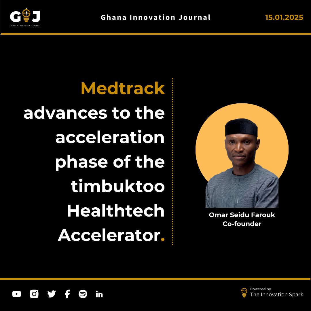 Medtrack Technologies  advances to the acceleration phase of the timbuktoo Healthtech Accelerator.