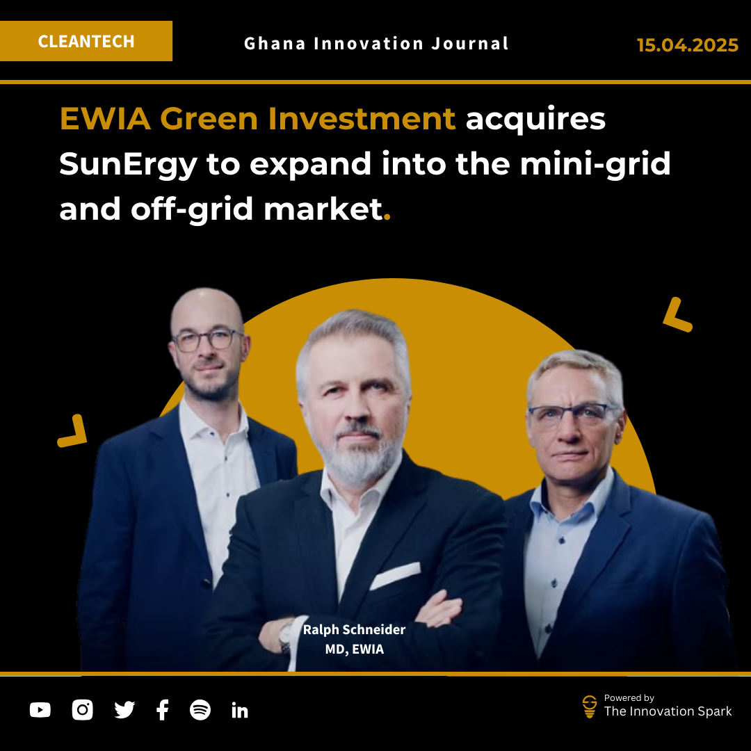 EWIA Green Investment acquires SunErgy to expand into the mini-grid and off-grid market.