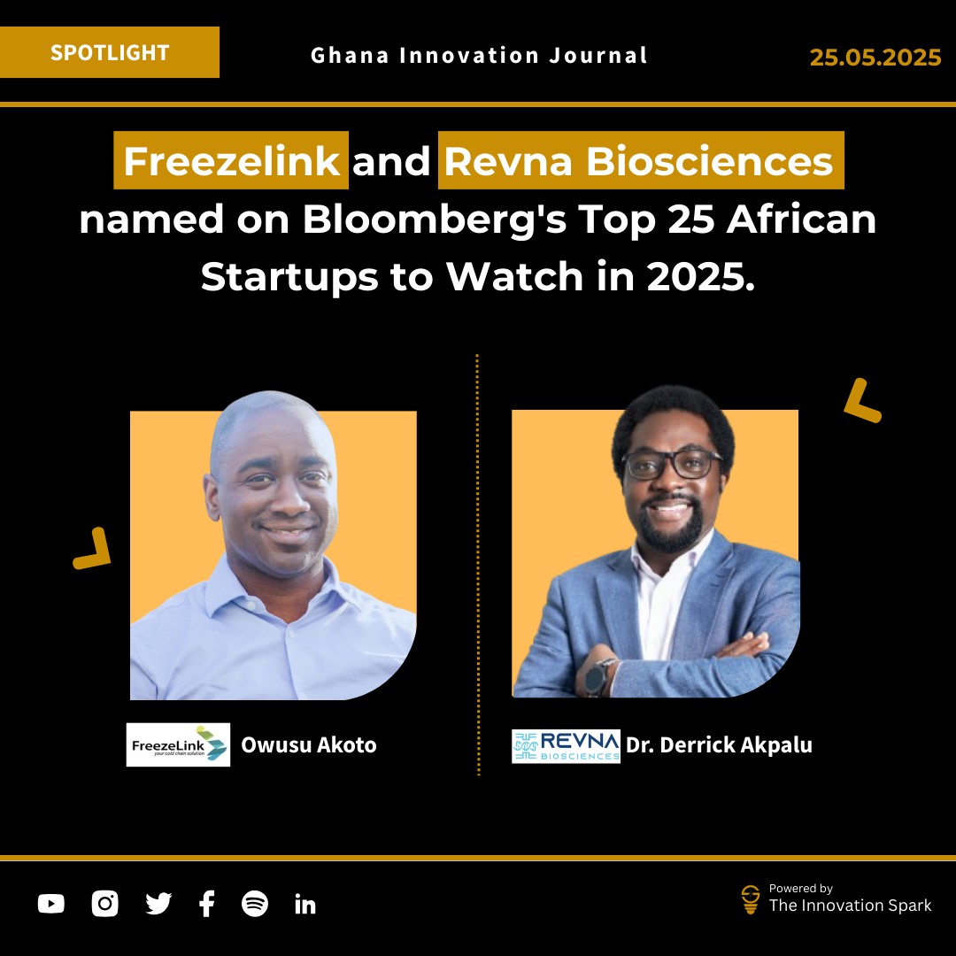 Freezelink and Revna Biosciences named on Bloomberg’s Top 25 African Startups to Watch in 2025.