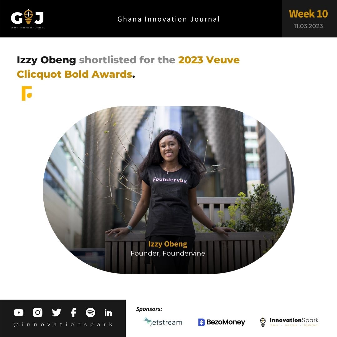 Izzy Obeng shortlisted for the 2023 Veuve Clicquot Bold Awards