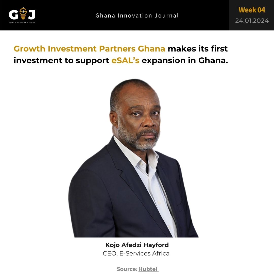 Growth Investment Partners Ghana makes its first investment to support eSAL’s expansion in Ghana.