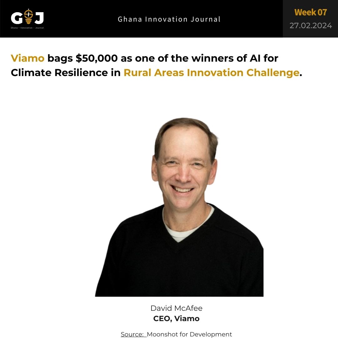 Viamo bags $50,000 as one of the winners of AI for Climate Resilience in Rural Areas Innovation Challenge.