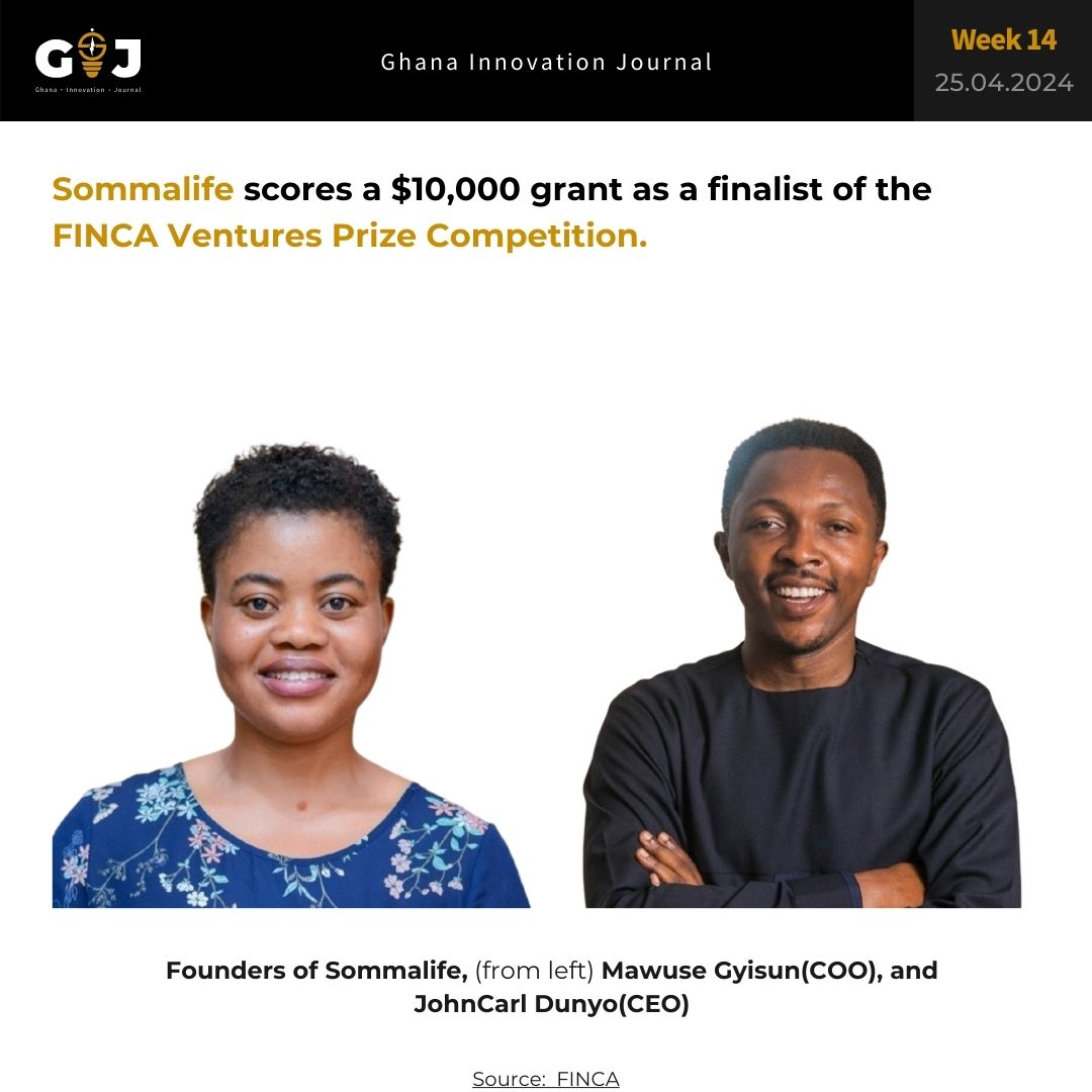 Sommalife scores a $10,000 grant as a finalist of the FINCA Ventures Prize Competition.