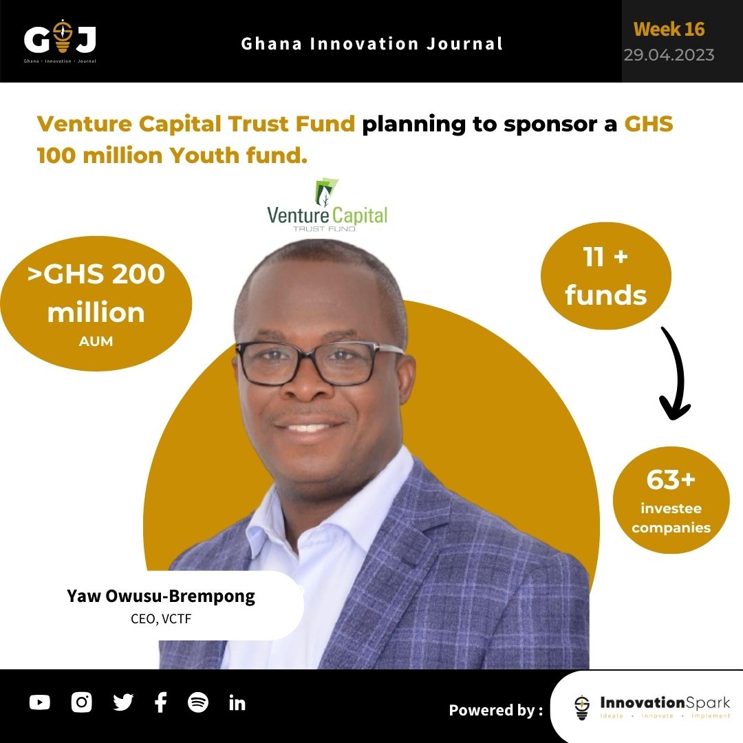 Ghana Venture Capital Trust planning to sponsor a GHS 100 million Youth fund.