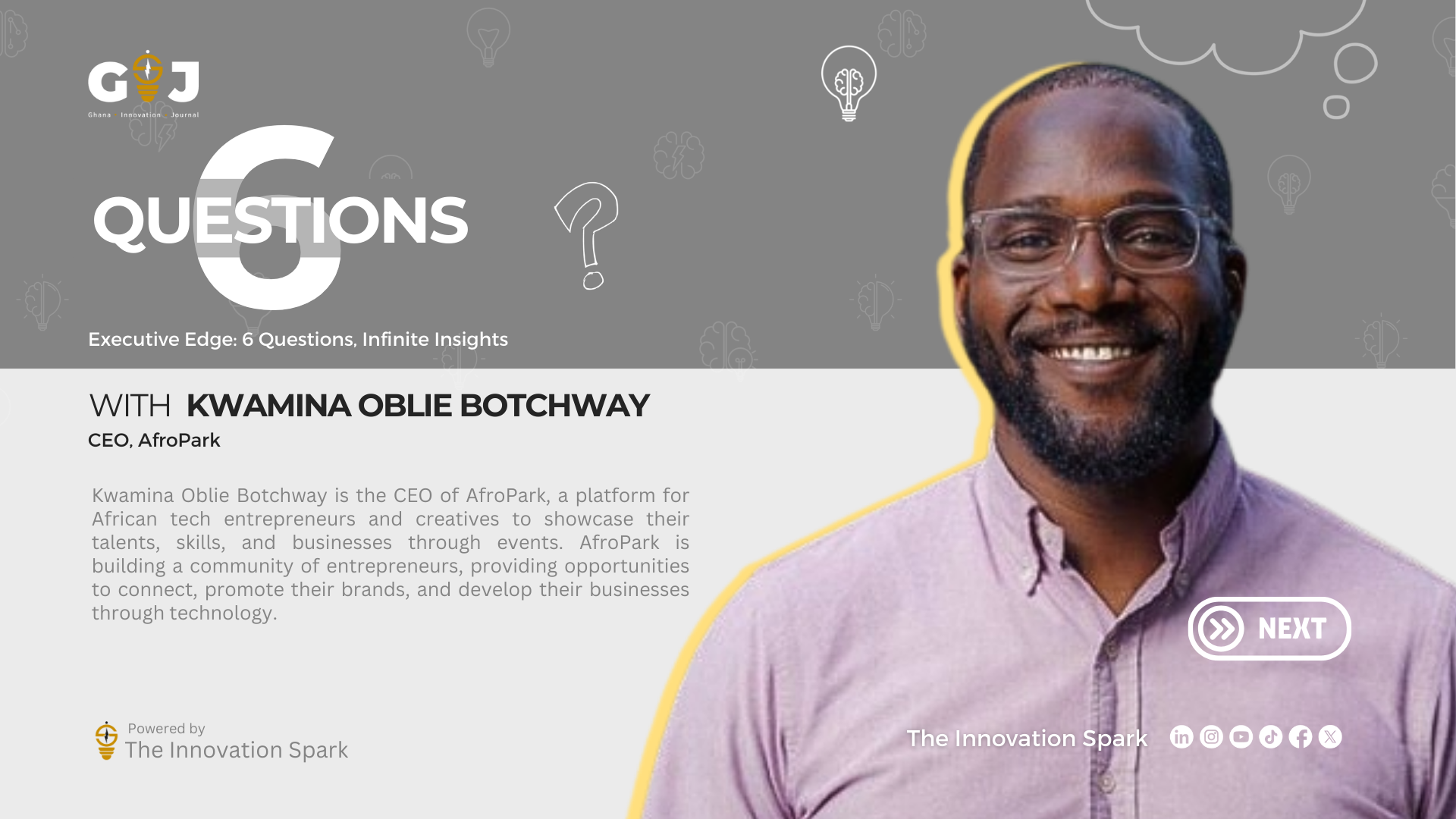 6 Questions with Kwamina Obile Botchway (CEO, AfroPark)