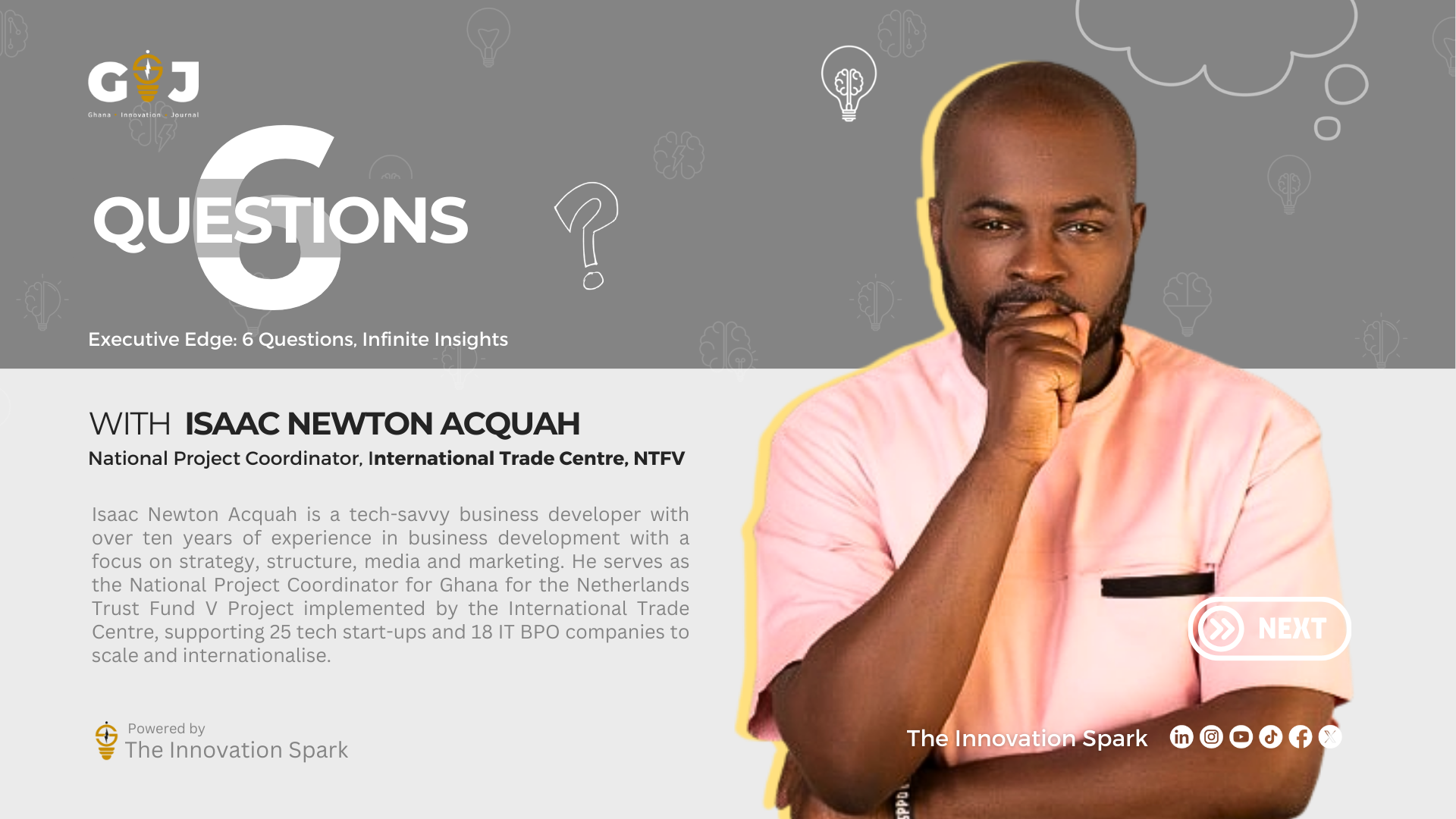 6 Questions with Isaac Newton Acquah (National National Project Coordinator, ITC)
