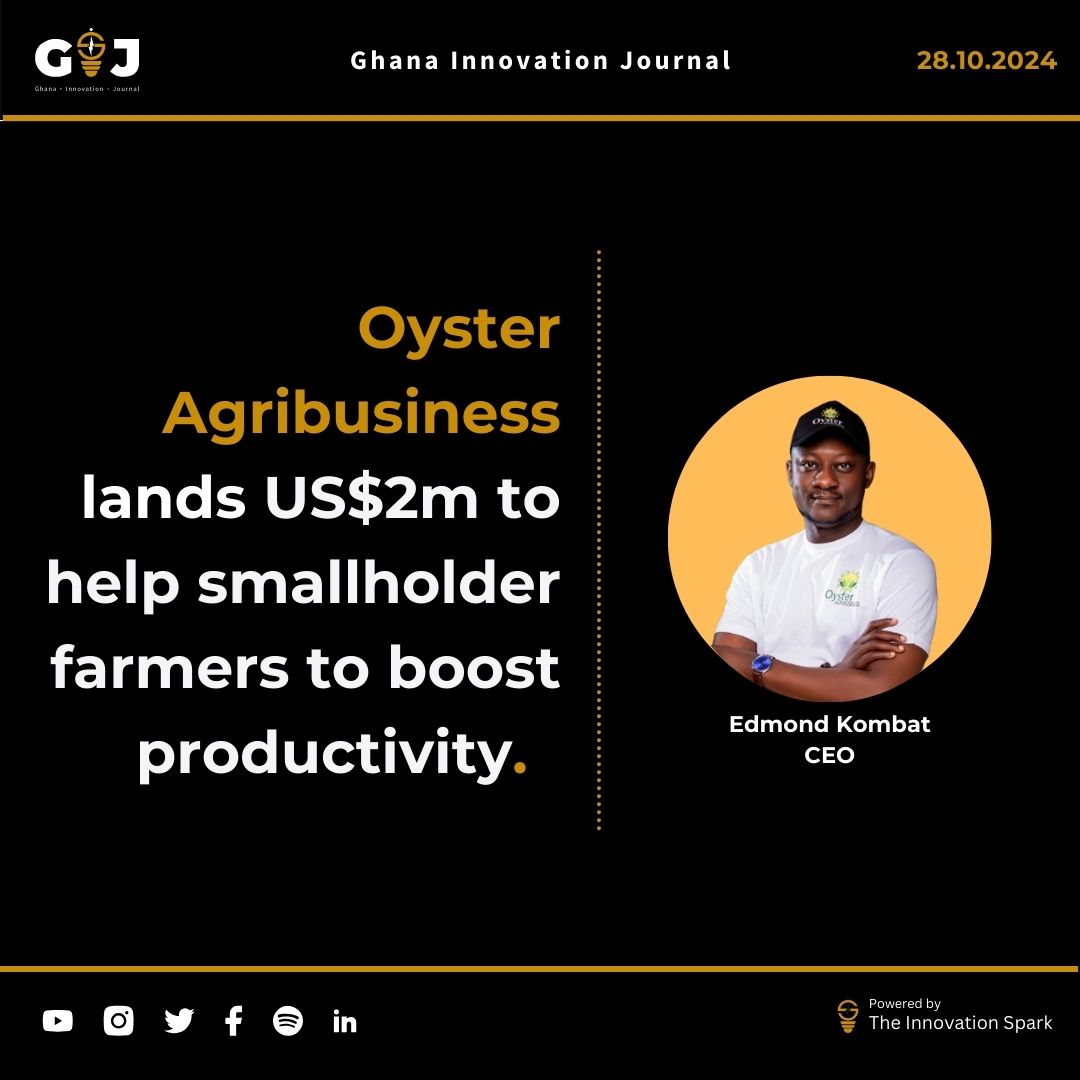 Oyster Agribusiness lands $2m to help smallholder farmers to boost productivity.