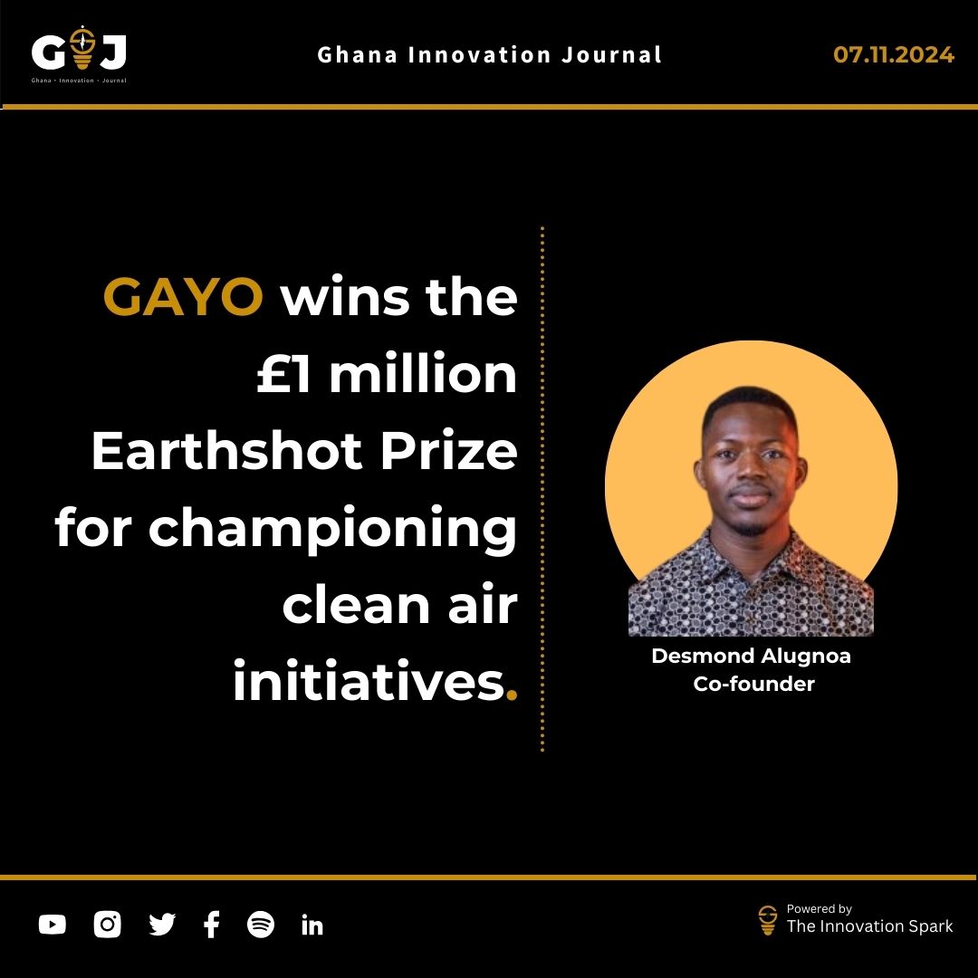 GAYO wins the £1 million Earthshot Prize for championing clean air initiatives.