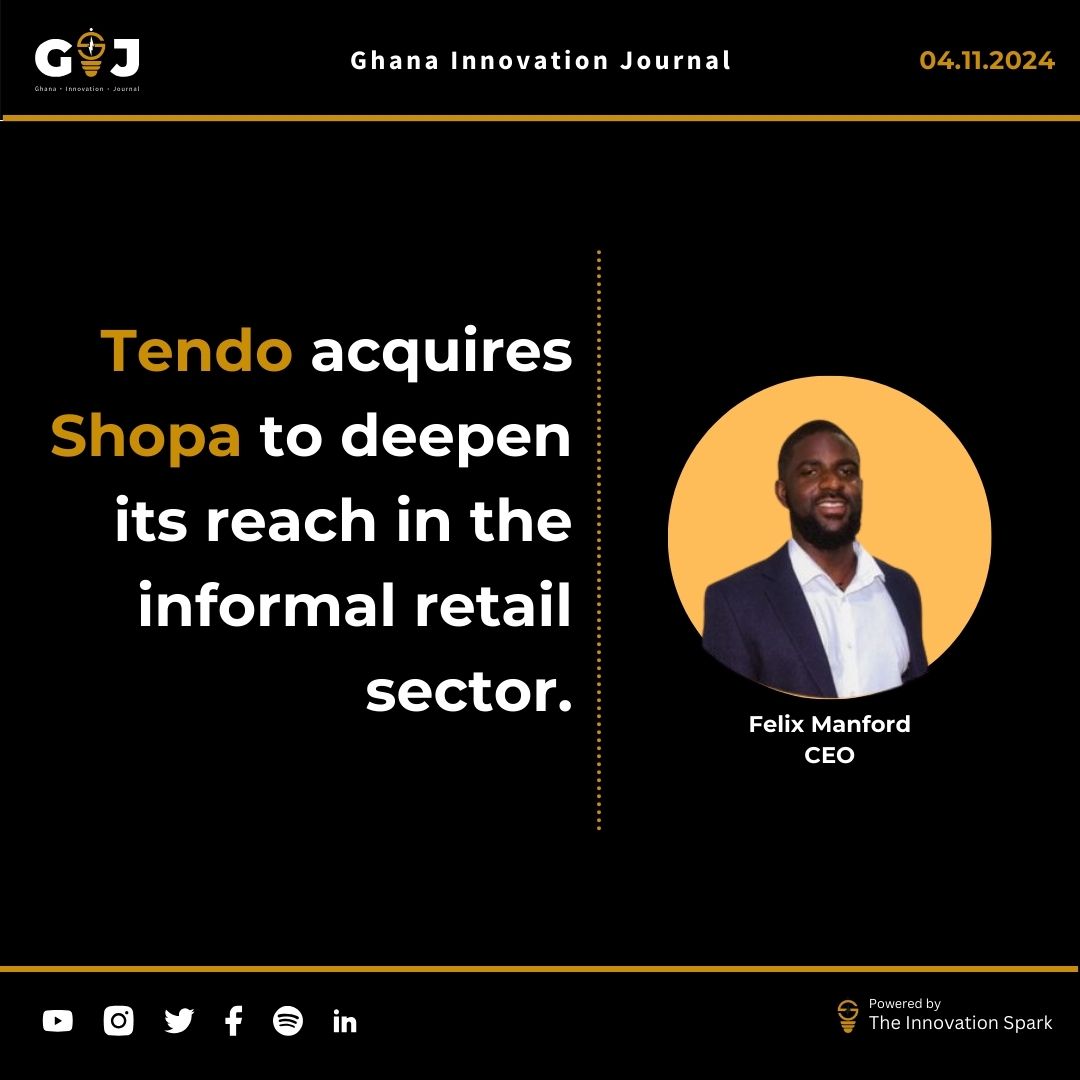 Tendo acquires Shopa to deepen its reach in the informal retail sector.
