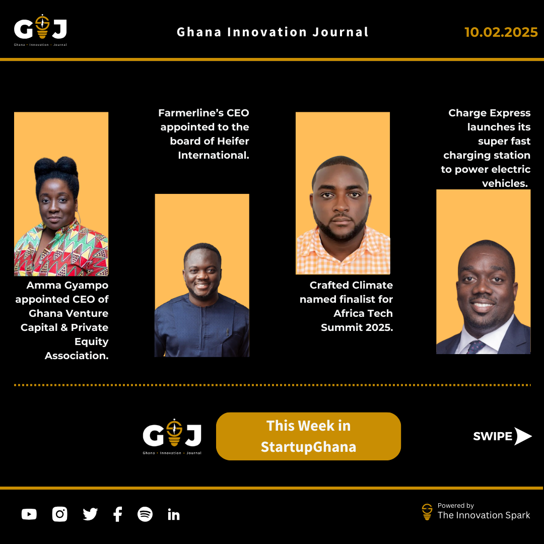 This Week in StartupGhana #32: New players in the EV ecosystem | GVCA’s New CEO | Fintech partnerships