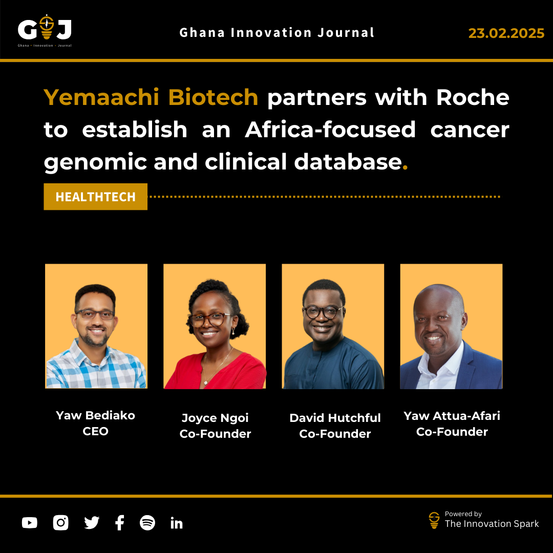 Yemaachi Biotechnology partners with Roche to establish an Africa-focused cancer genomic and clinical database.