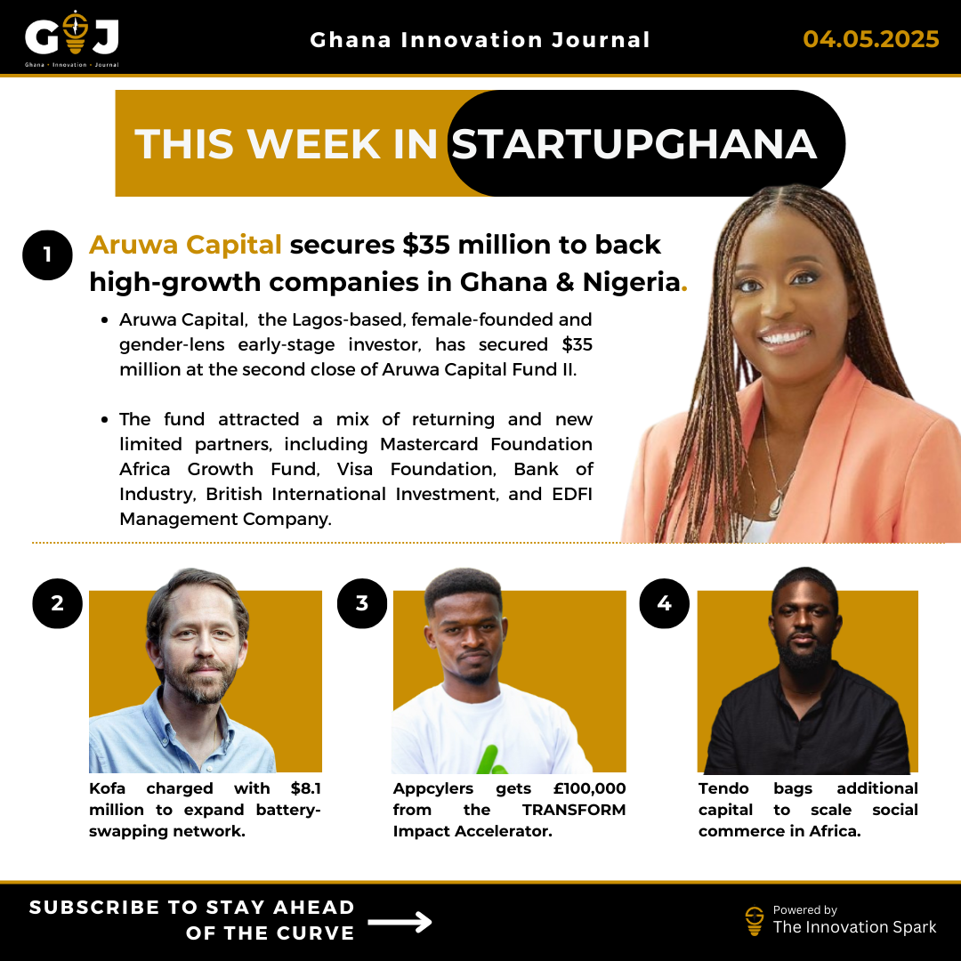 This Week in StartupGhana #38: Aruwa’s $50 million bet | Kofa charged with $8.1 million | Revna Biosciences teams up with AstraZeneca
