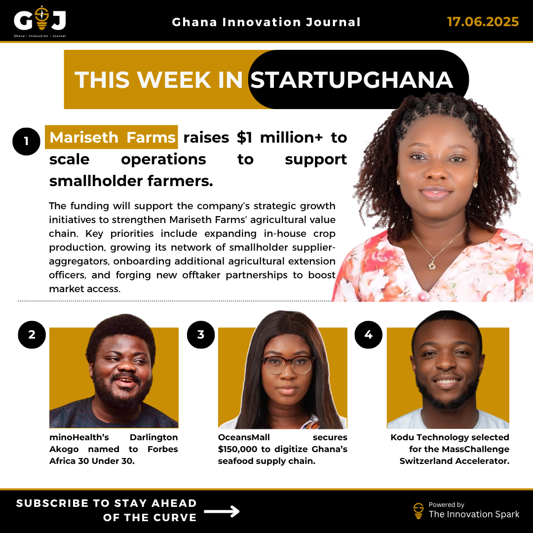 This Week in StartupGhana #42: Mariseth Farms gets $1 million | OceansMall secures $150,000 | Ghana’s early-stage investor, GoodSoil VC, winds down